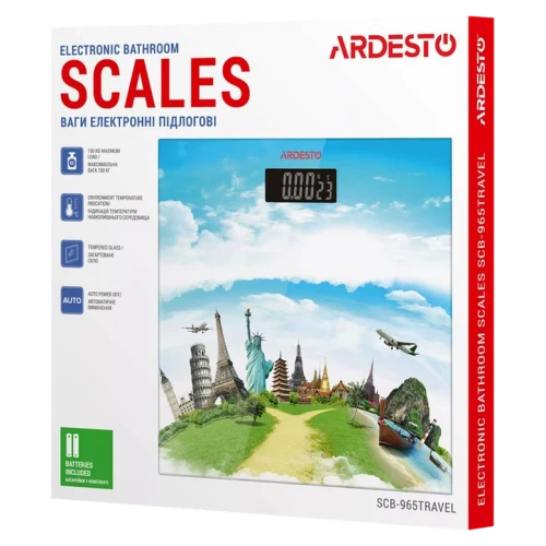 Cântar de podea Ardesto SCB-965TRAVEL, Multicolor