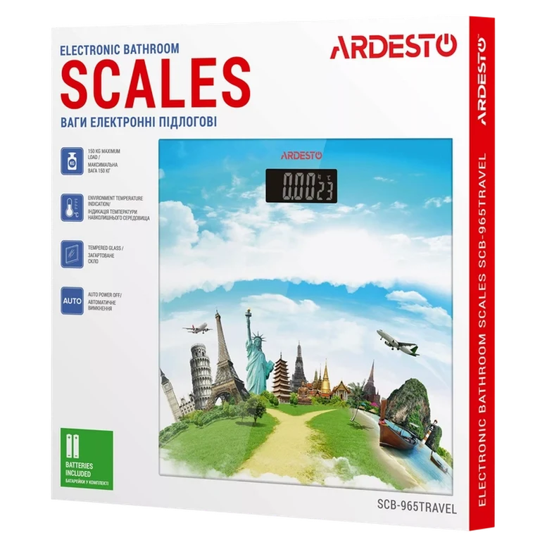 Cântar de podea Ardesto SCB-965TRAVEL, Multicolor 5