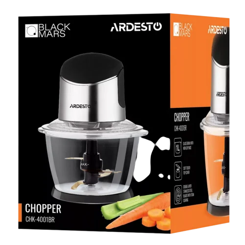 Tocător Ardesto CHK-4001BR, Negru/Argintiu