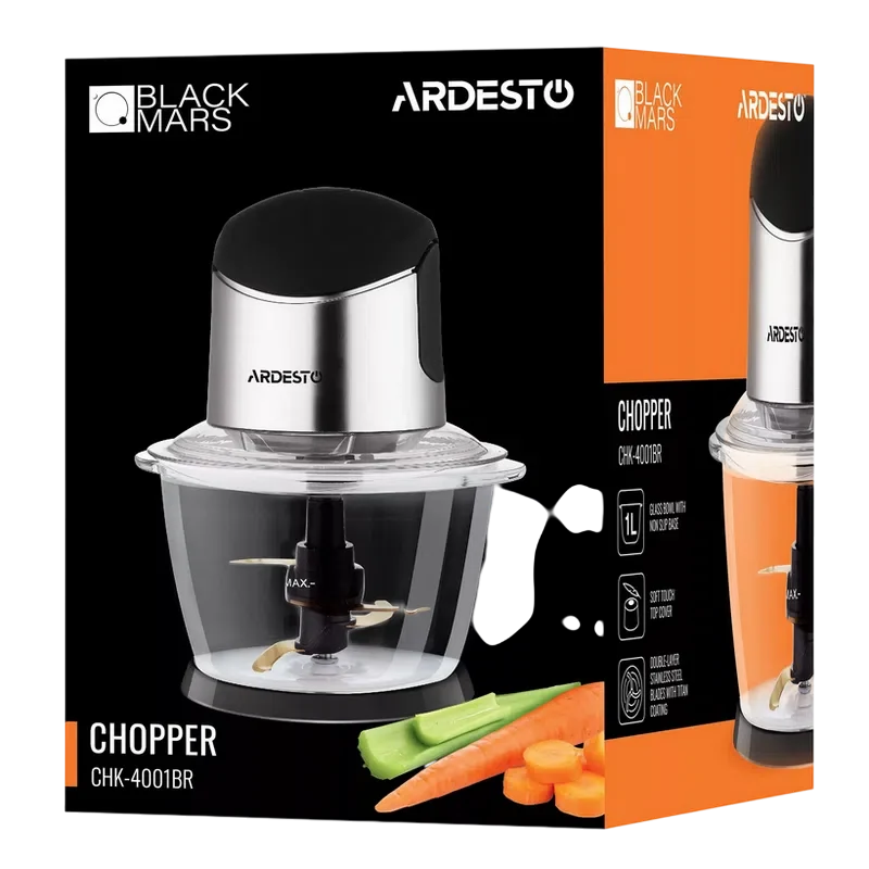 Tocător Ardesto CHK-4001BR, Negru/Argintiu 4