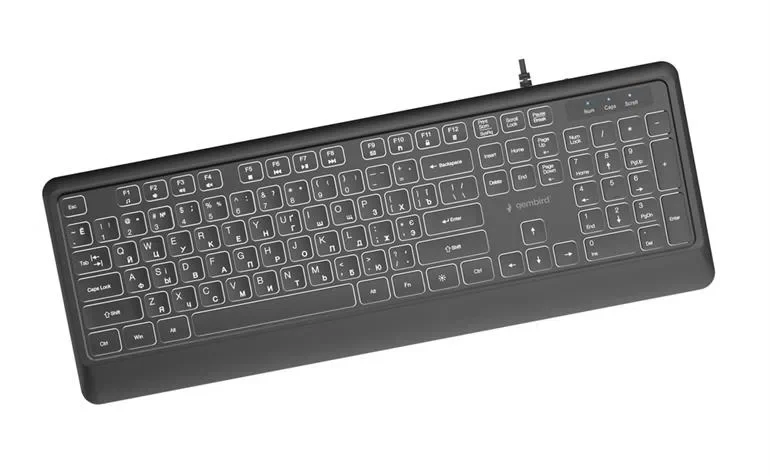 Tastatură Gembird KB-UML-04-CYRL, Negru 2