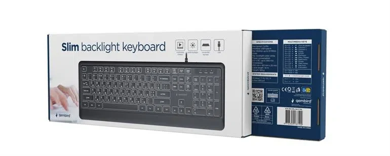 Tastatură Gembird KB-UML-04-CYRL, Negru 4