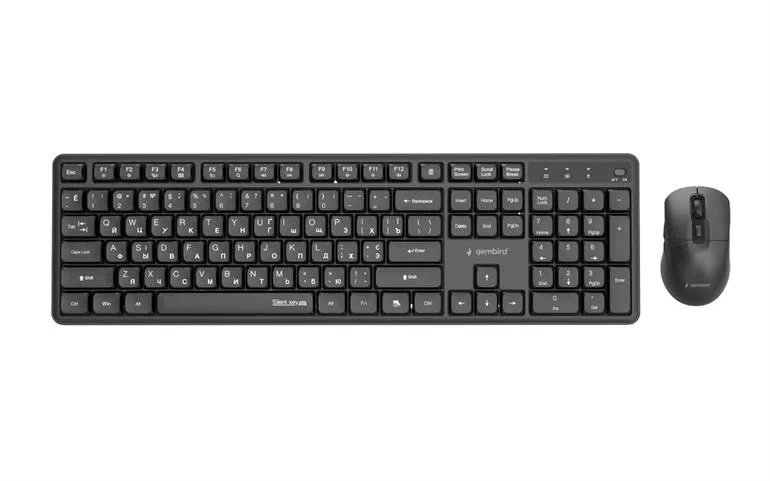 Set tastatură + Mouse Gembird KBS-WMS-01-CYRL, Negru 2