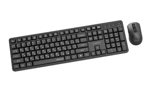 Клавиатура и мышь Gembird KBS-WMS-01-CYRL, Чёрный