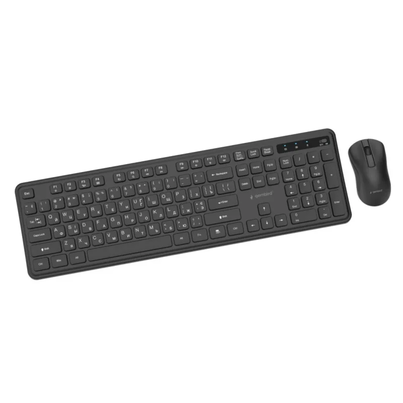 Tastatură & Mouse Gembird KBS-WPS-01-CYRL, Negru 2