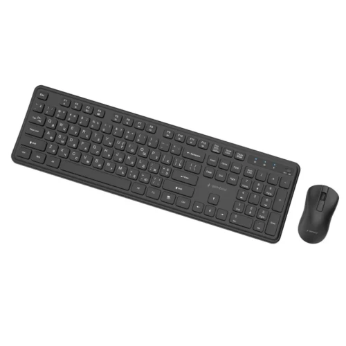 Клавиатура и мышь Gembird KBS-WPS-01-CYRL, Черный
