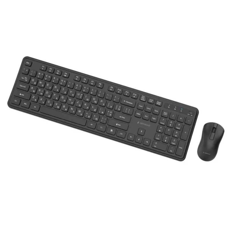 Tastatură & Mouse Gembird KBS-WPS-01-CYRL, Negru 3