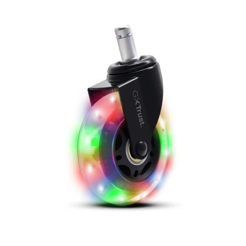 Set roți Trust GXT 701 LED Gel Chair Wheels, Negru