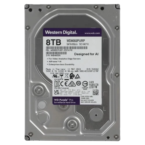 Жесткий диск Western Digital  Purple Pro WD8002PURP, 8 ТБ