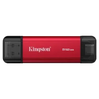 Внешний портативный SSD накопитель Kingston SPSD, 512ГБ, Красный