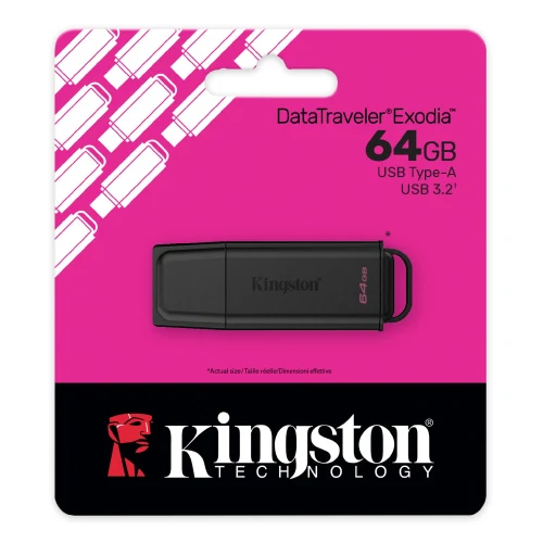 USB Flash Drive Kingston DataTraveler Exodia G2, 64 GB, Negru