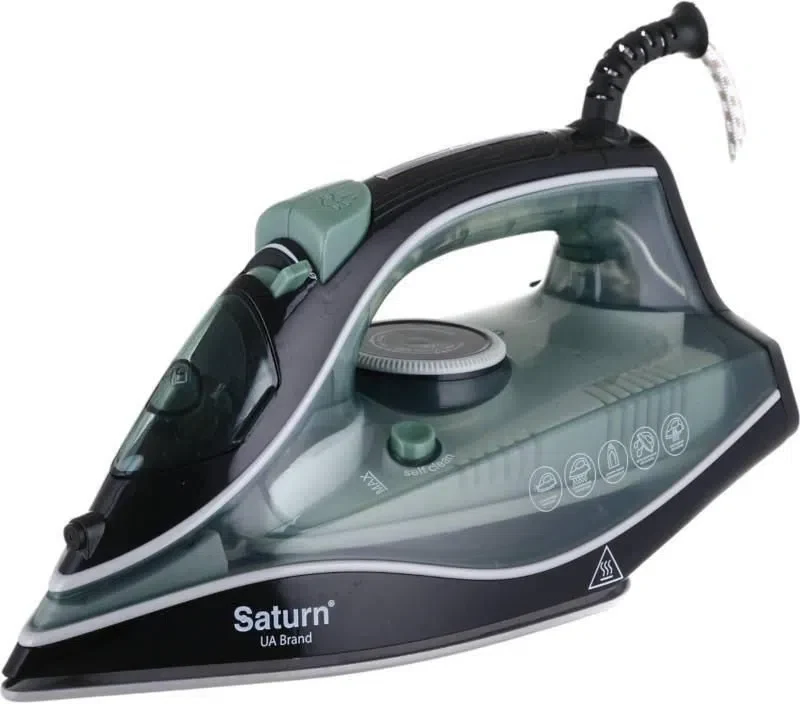 Fier de călcat Saturn ST-CC6126, Negru/Verde 2