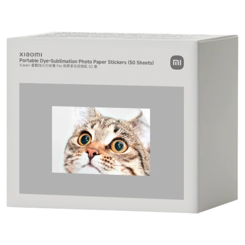 Фотобумага Xiaomi Portable Dye-Sublimation Photo Paper для Portable Photo Printer Pro, Белый