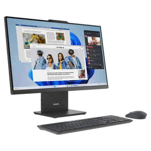 Computer All-in-One Lenovo IdeaCentre AIO 27ARR9, Ryzen 5, 8GB/512GB, Gri