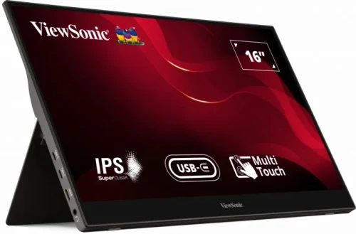 Монитор портативный 15.6 дюйма ViewSonic TD1655, Чёрный