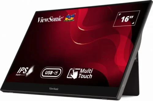 Монитор портативный 15.6 дюйма ViewSonic TD1655, Чёрный