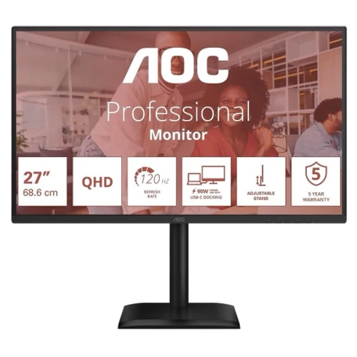 Монитор 27" AOC Q27E4CV, Чёрный