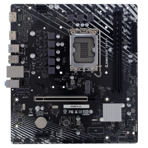 Материнская плата BIOSTAR H810MT-E 2.0, Black
