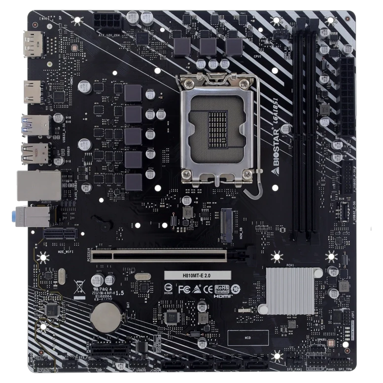 Материнская плата BIOSTAR H810MT-E 2.0, Black 2