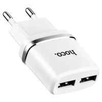 Зарядное устройство Hoco C12 White (Lightning cable)