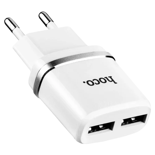 Зарядное устройство Hoco C12 White (Lightning cable)