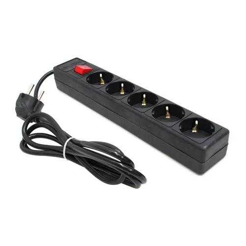 Surge Protector SVEN Optima Base 6 Sockets, 1.8 m, Black