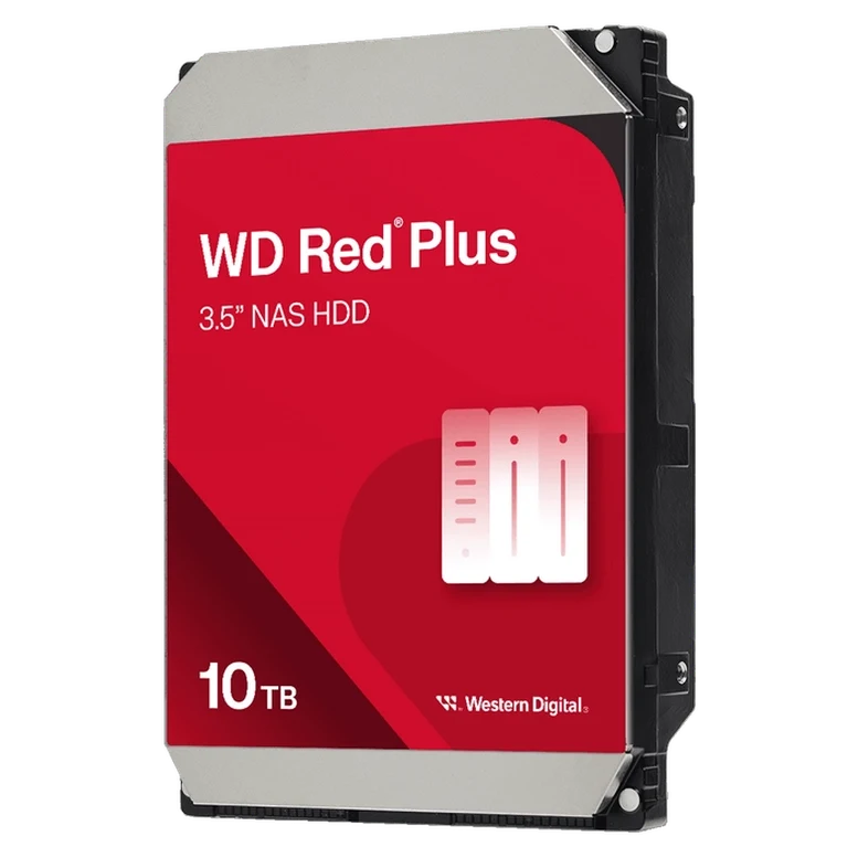 Жесткий диск Western Digital WD Red Plus WD100EFGX, 10 ТБ, 3.5", SATA III 2