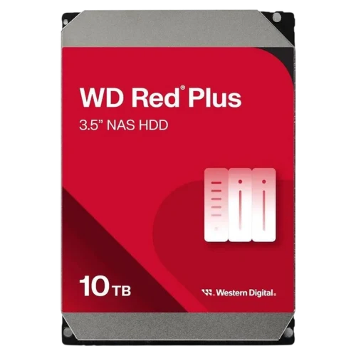 Жесткий диск Western Digital WD Red Plus WD100EFGX, 10 ТБ, 3.5", SATA III
