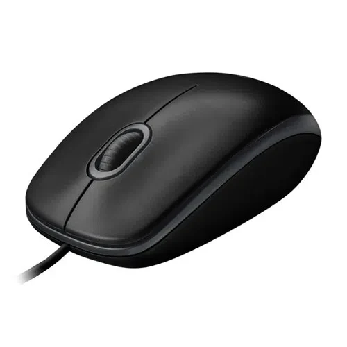 Logitech B100 Optical Mouse, Black, USB, OEM