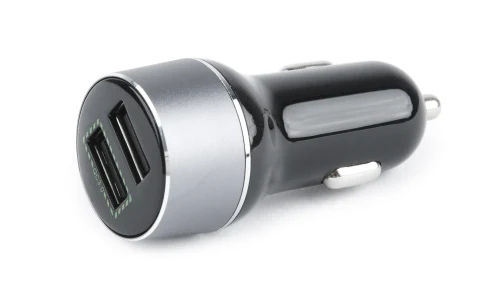USB Car Charger Quick Charge QC3.0 - EnerGenie EG-U2QC3-CAR-01, 2x USB ports, Input 12-24V DC, Output: 1x 5V DC, max. 2.1A, 1xUSB QC 3.0: 12V DC, max 1.5A  (or the same 5V DC, max 2.1A), Black