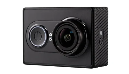 Xiaomi Yi Action Camera, Black, Video Resolutions: 1080p@60fps, 155°, Ambrella A7LS, Sensor:16MPx Sony (Exmor R BSI CMOS), Microphone, WiFi, Bluetooth, Battery 1010mAh, up to 100 minutes, 70g (includes Selfie Stick, BT Remote Control)