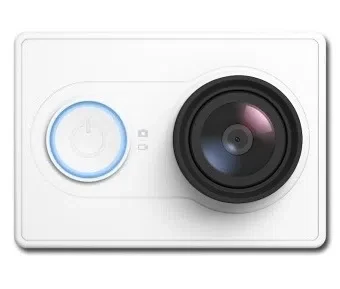 Xiaomi "Yi Action Camera", White, Video Resolutions: up to 1296p 30fps/ 1080p 60fps / 720p 120fps/ 480p 240fps, 155°, Ambrella A7LS, Sensor:16MPx Sony (Exmor R BSI CMOS), Microphone, WiFi, Bluetooth, Battery 1010mAh, up to 100 minutes, 70g