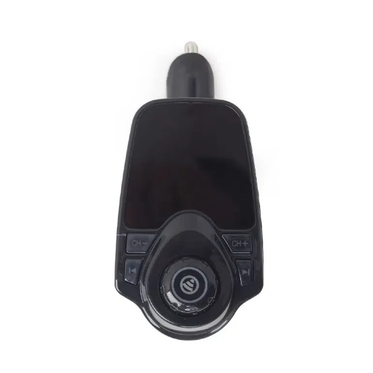 USB Car Charger 3-in-1 carkit - Gembird "BTT-01" Black, FM-radio transmitter 87.5-108MHz, Bluetooth 4.2, USB 3.1 A charger 5V DC up to 3.1 A, 3.5 mm audio input and output 3