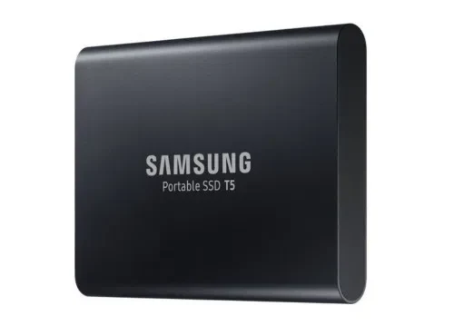 M.2 External SSD 1.0TB  Samsung T5  USB 3.1 Gen 2, USB-C, Includes USB-C to A / USB-C to C cables, Sequential Read/Write: up to 540/540 MB/s, V-NAND (TLC), Windows®, Mac, PS4 and Xbox One compatible, Light, Portable, Durable