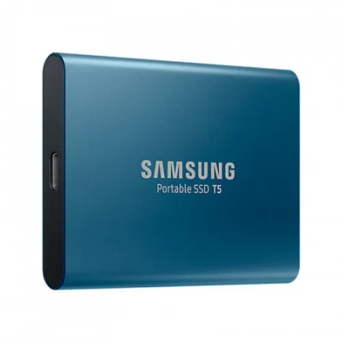 M.2 External SSD 500GB  Samsung T5  USB 3.1 Gen 2, USB-C, Includes USB-C to A / USB-C to C cables, Sequential Read/Write: up to 540/540 MB/s, V-NAND (TLC), Windows®, Mac, PS4 and Xbox One compatible, Light, Portable, Durable