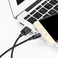Cablu HOCO X14 Times speed, USB-A to Lightning, 1 m, Negru 2