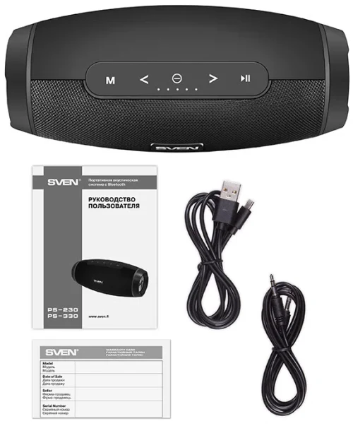 Портативная колонка Sven PS-230 Black