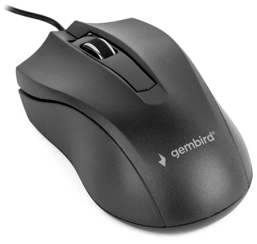 Mouse Gembird MUS-3B-01, 1000dpi, USB Black