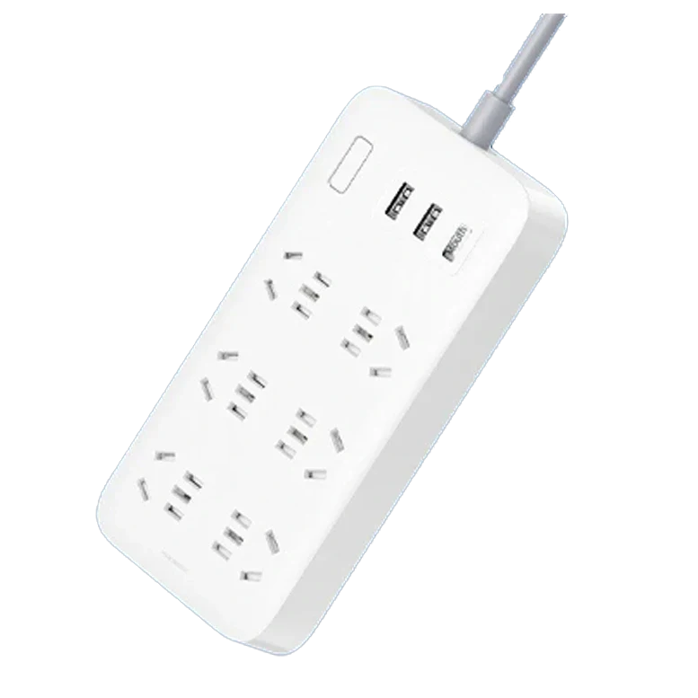 Prelungitor Xiaomi Mi Power Strip 6 /3 USB White (Filtru de rețea)+adapter 2