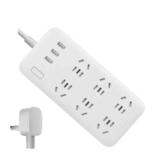 Удлинитель Xiaomi Mi Power Strip 6 /3 USB White (Сетевой фильтр)+адаптер