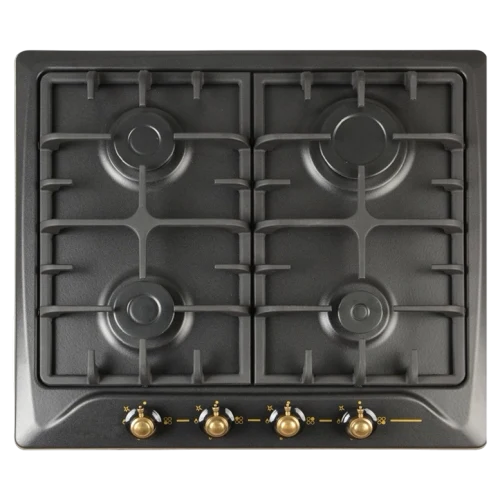 Plită incorporabilă cu gaz Zanetti Eco 1130 Black Retro