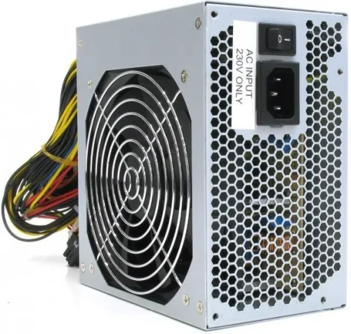 Блок питания для компьютеров HPC ATX-500W, 500 Вт, Серебристый