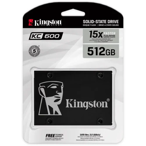 Накопитель SSD Kingston KC600, 512 ГБ