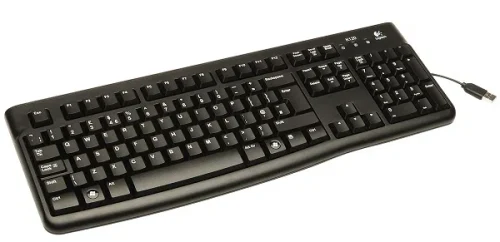 Клавиатура Logitech K120, Проводная, Черный