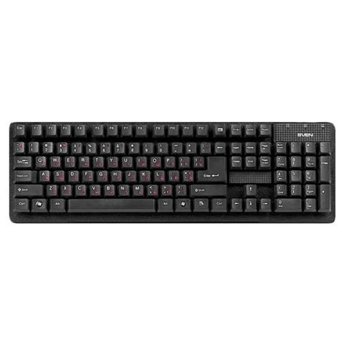 Клавиатура Sven Standard 301, Проводная, Черный