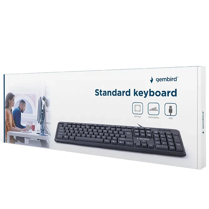 Tastatură Gembird KB-U-103-RU, Cu fir, Negru 4