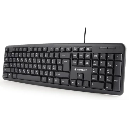 Клавиатура Gembird KB-U-103-RU, Проводная, Черный