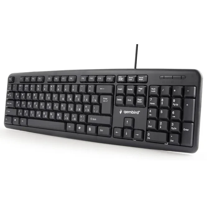 Tastatură Gembird KB-U-103-RU, Cu fir, Negru 3