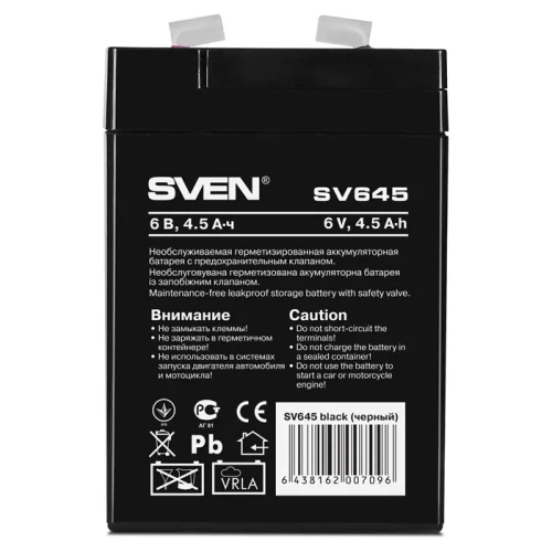 Батарея для ИБП SVEN SV645, Черный
