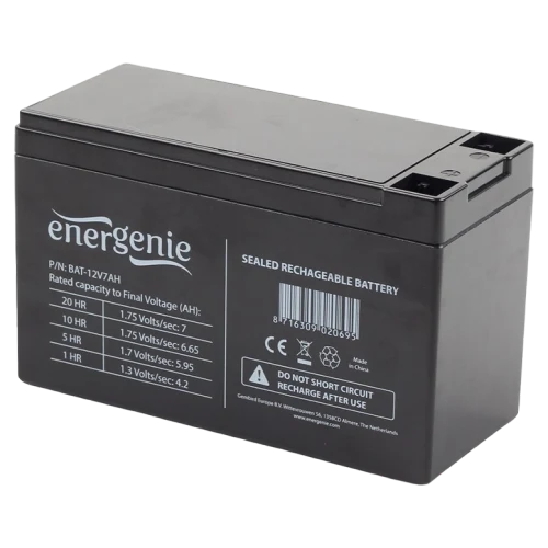 Baterie pentru UPS Gembird BAT-12V7AH, Negru
